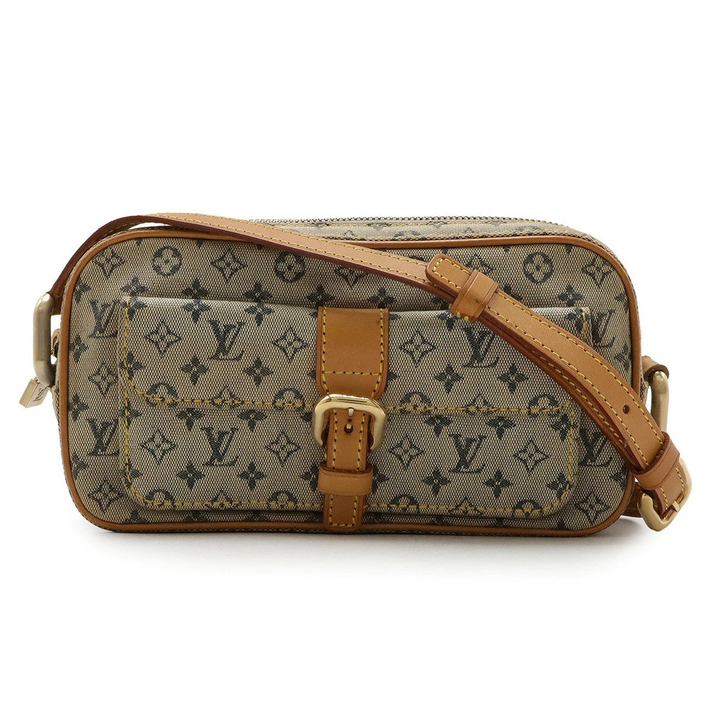 LOUIS VUITTON Monogram Juliette Crossbody Bag Canvas Leather Blue